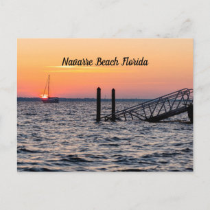 Postale Navarre Floride Santa Rosa Lever du soleil Carte p
