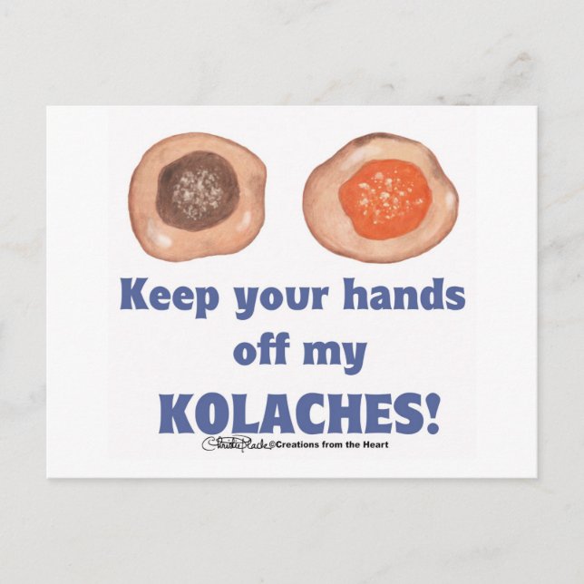 Postale Ne touchez pas à ma carte KOLACHACHES ! (Devant)