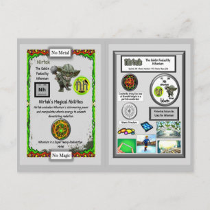 Postale Nirtak Présente la Carte à Collectionner Nihonium