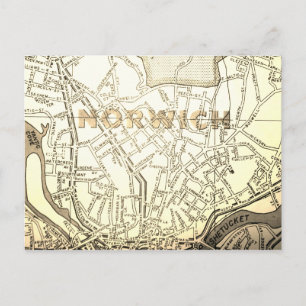 Postale Norwich, TC Carte Vintage