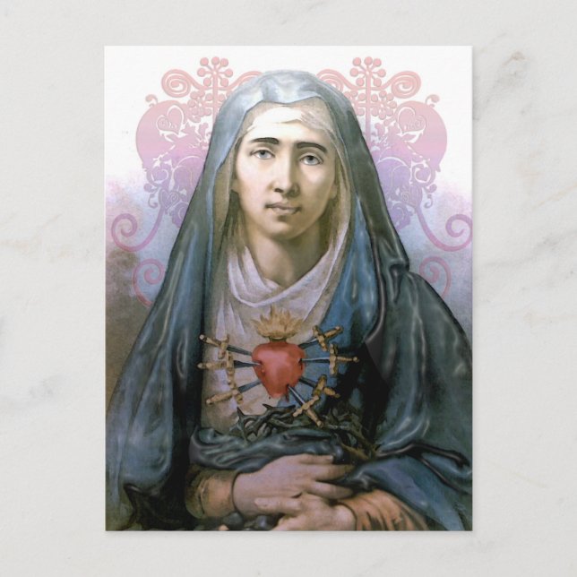 Postale Notre Dame des Douleurs Carte Sainte (Devant)