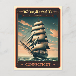 Postale Nous avons déménagé dans le Connecticut   Carte po