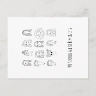 Postale Nous Devrions Tous Être Féministes Doodart Carte P