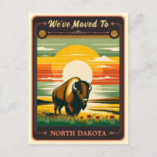 Postale Nous sommes allés au Dakota du Nord   Carte postal