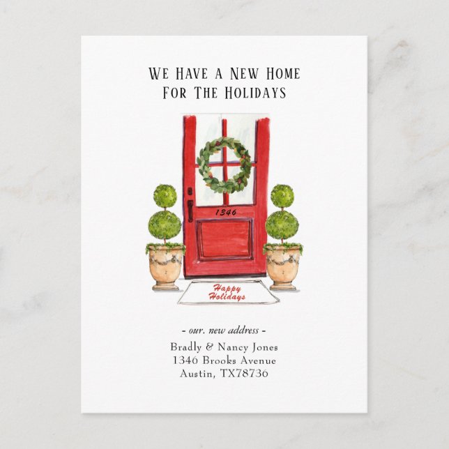 Postale Nouveau Accueil pour les vacances déménager Carte  (Devant)