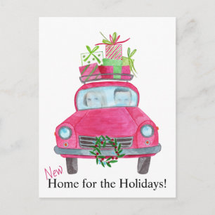 Postale Nouveau carte photo personnalisable Home