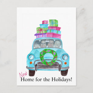 Postale Nouveau carte photo personnalisable Home