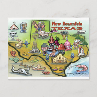 Postale Nouvelle carte Braunfels TEXAS