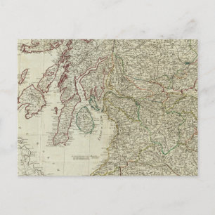 Postale Nouvelle carte correcte de l'Écosse