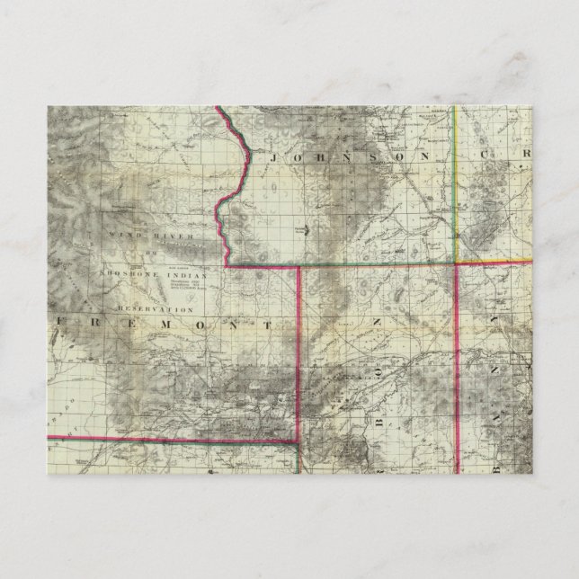 Postale Nouvelle carte de Holt, Wyoming (Devant)