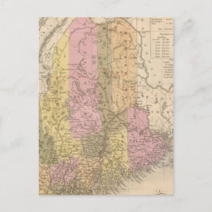 Postale Nouvelle carte du Maine