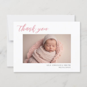 Postale Nouvelle carte Faire-part de naissance bébé avec p