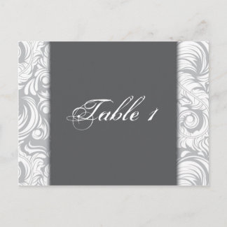 Postale Numéro de tableau Carte Mariage - Élégantes persie