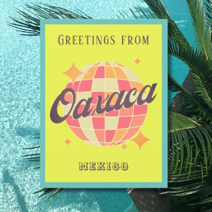 Postale Oaxaca de Juárez Mexique carte de voeux colorée