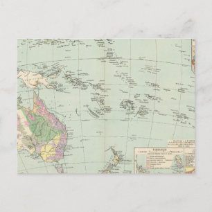 Postale Océanie - Carte Atlas de l'Océanie
