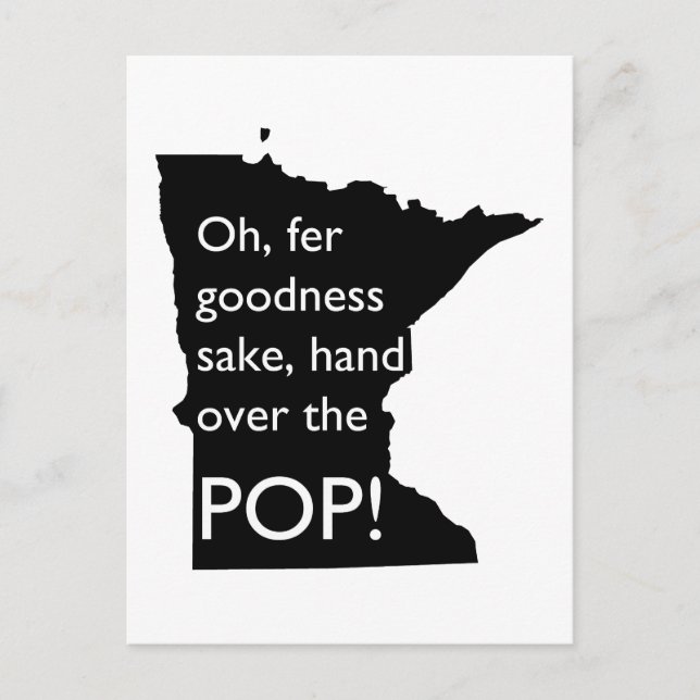 Postale Oh Fer Goodness Sake Hand Over Pop MN Carte postal (Devant)