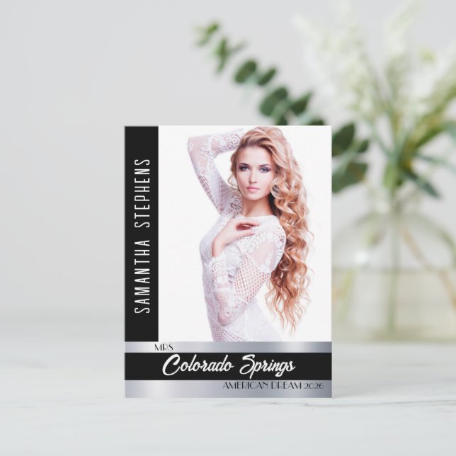 Postale Onyx Shine Promo Carte photo pour les participants (Debout devant)