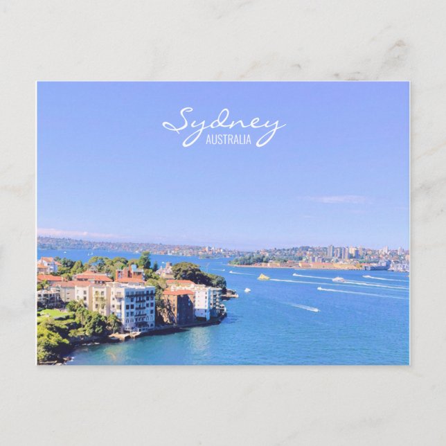 Postale Opera House Sydney Vue sur l'eau du port Carte pos (Devant)