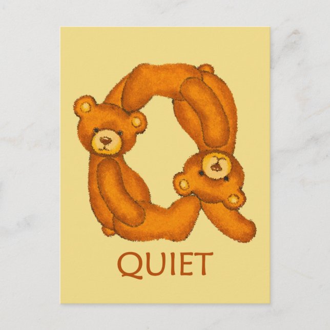 Postale Ours de la Bible ~ Écriture calme ~ Carte à puce (Devant)