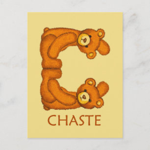 Postale Ours de la Bible ~ Écriture de la Chaste ~ Carte m