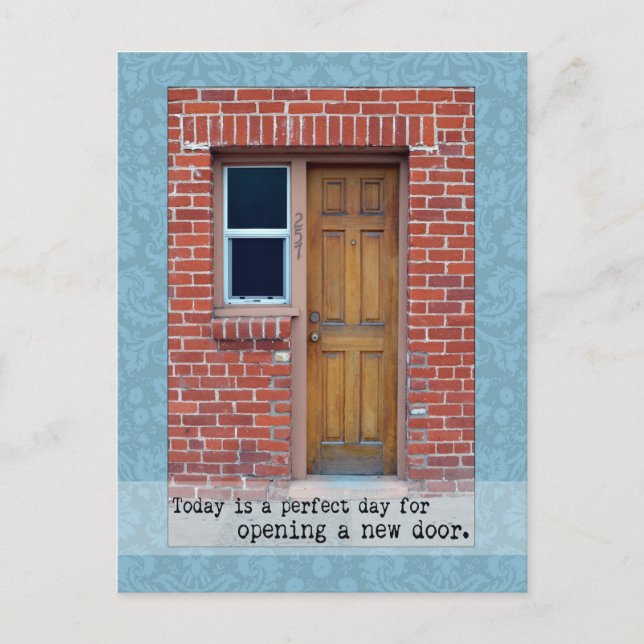 Postale Ouvrir une nouvelle porte photo de porte Carte pos (Devant)
