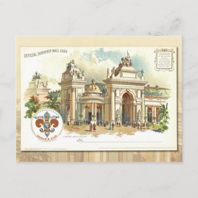 Postale Palais des Arts Libéraux - Carte Souvenir 1904 (Devant)