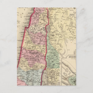 Postale Palestine, Jérusalem Carte par Mitchell