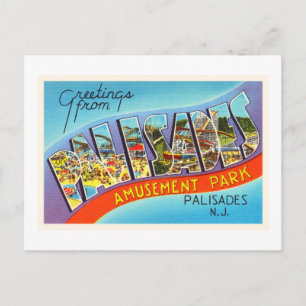 Postale Palisades New Jersey NJ Vintage voyage Carte posta