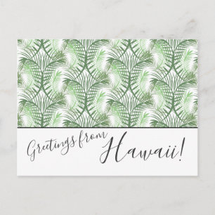 Postale Palm Feuilles Nous Avons Déplacé Hawaii Post Carte