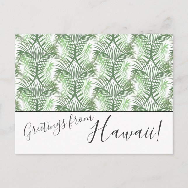 Postale Palm Feuilles Nous Avons Déplacé Hawaii Post Carte (Devant)