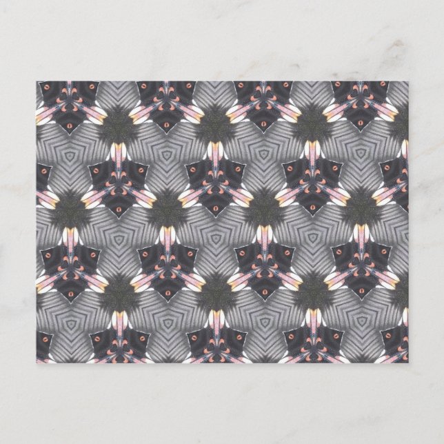 Postale Papillons - Ailes de conception géométrique Carte  (Devant)
