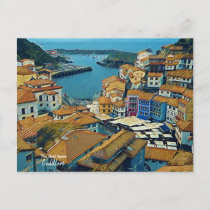 Postale Par le Sea Cudillero - La vraie Espagne Pos carte 
