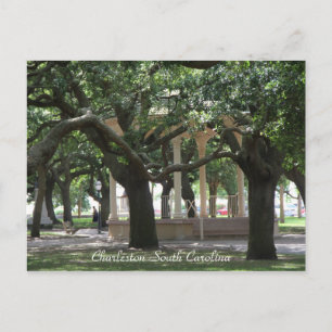 Postale Parc, Charleston Caroline du Sud, Gazebo, Carte po