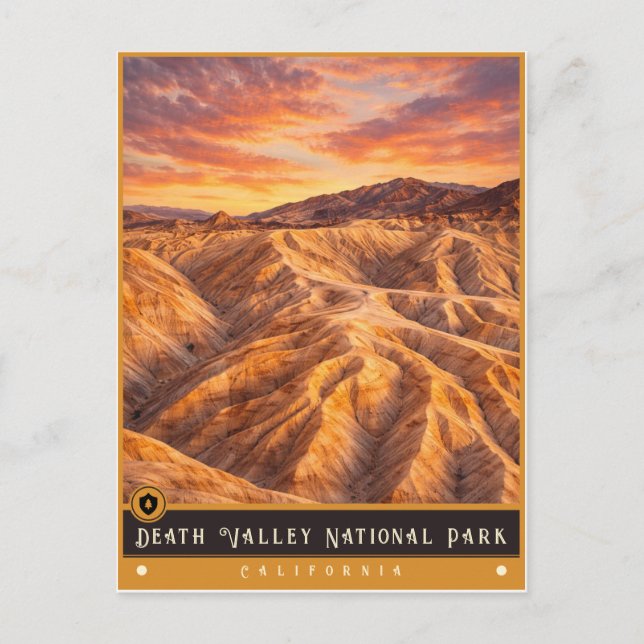 Postale Parc national de la vallée de la Mort | Carte post (Devant)