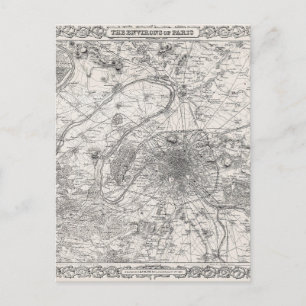 Postale Paris capitale de France carte