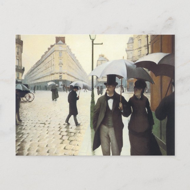 Postale Paris, sur une carte Rainy Day (Devant)