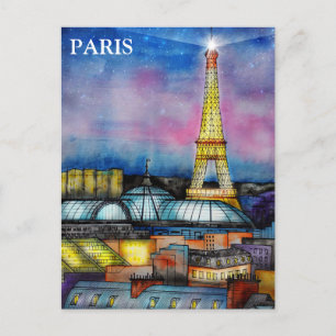 Postale Paris Tourisme Vintage voyage Ajouter Carte postal