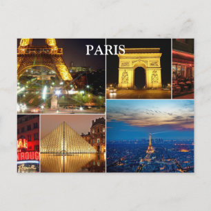 Postale Paris Tourisme Vintage voyage Ajouter Carte postal