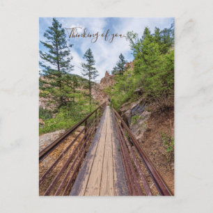 Postale Passerelle de la promenade de Seven Falls, carte p