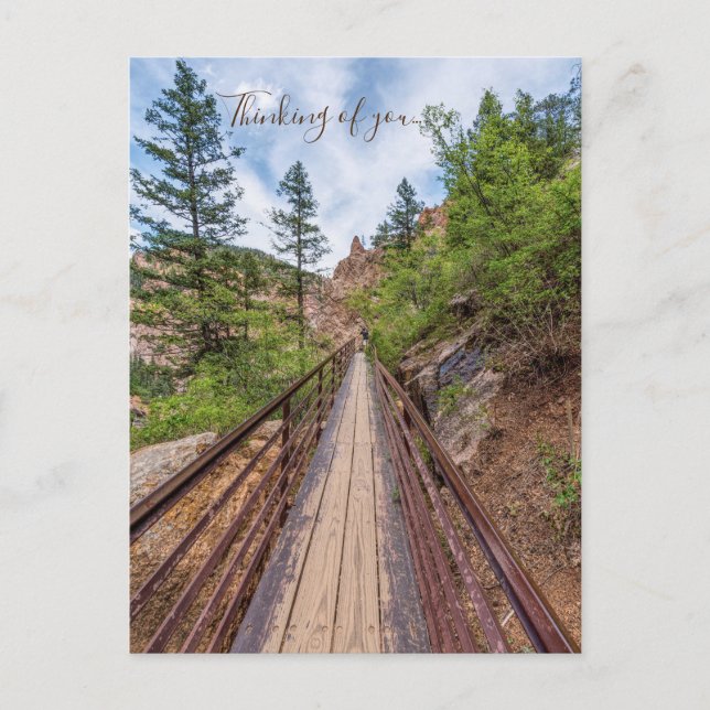 Postale Passerelle de la promenade de Seven Falls, carte p (Devant)