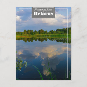 Postale Paysage de la nature Scène Lac Biélorussie Carte p