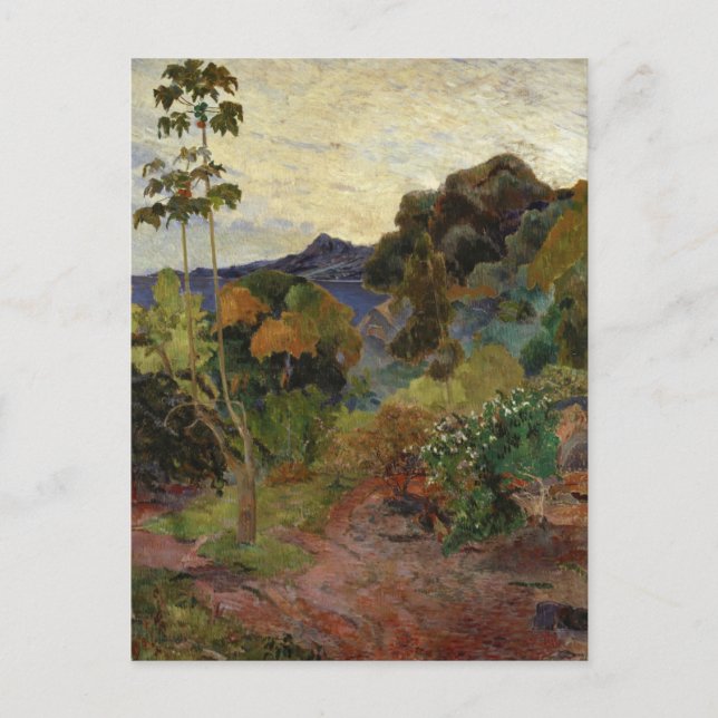 Postale Paysage de Martinique par Paul Gauguin, 1887 Carte (Devant)