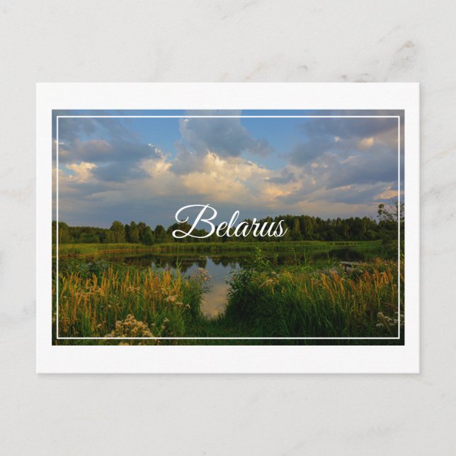 Postale Paysage naturel Paysage Lac Biélorussie Carte post (Devant)