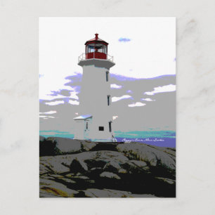 Postale Peggy's Cove Lighthouse Nouvelle-Écosse carte post