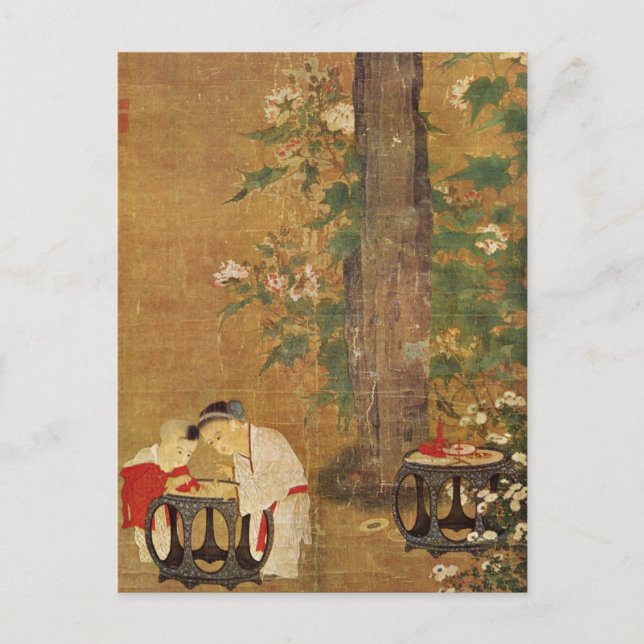 Postale Peinture Chinoise Ancienne Par Su Han Chen Carte P (Devant)
