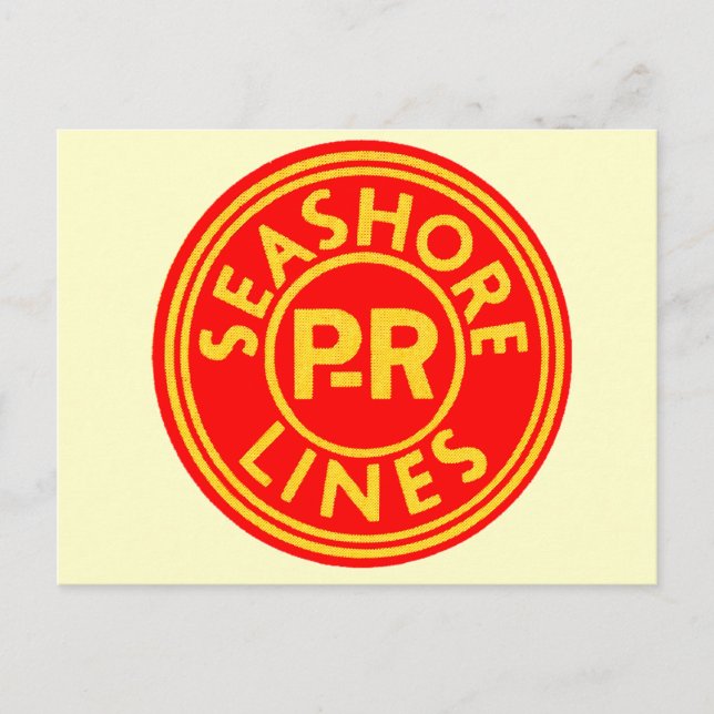 Postale Pennsylvanie Lecture Seashore Lines Logo Carte pos (Devant)