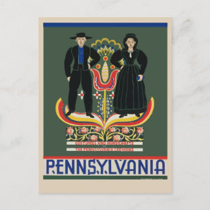 Postale Pennsylvanie rurale Amish Vintage voyage carte pos