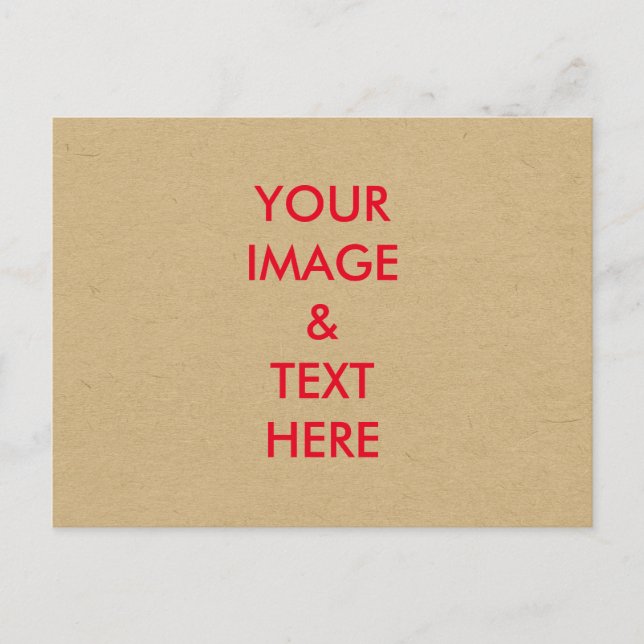 Postale Personnalisé Personnalisé Votre Propre Carte Posta (Devant)