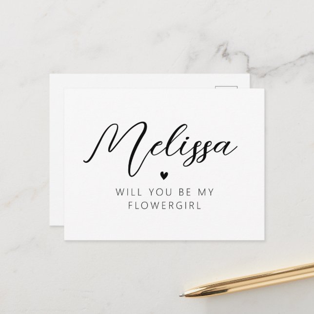 Postale personnalisez votre carte fleurie (Devant/Arrière en situation)