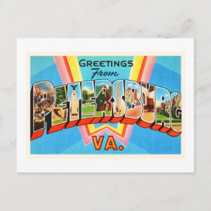 Postale Petersburg Virginia VA Vieux Vintage voyage Carte